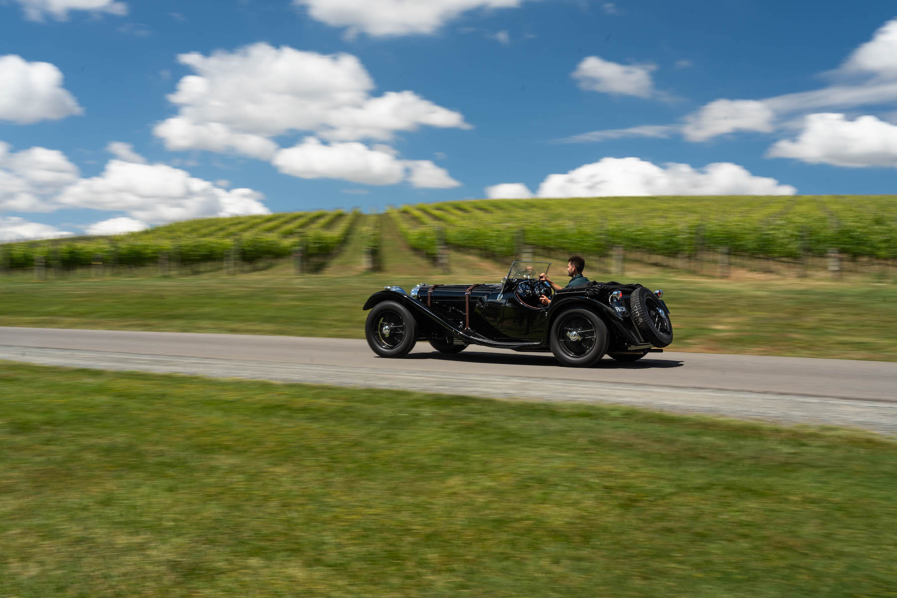Finch Restorations SS Jaguar 100 Driving