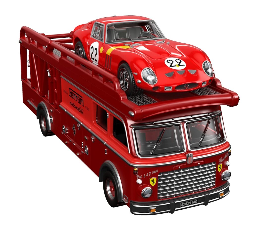 Hot Wheels Premium Ferrari 250 GTO & Fiat 642 RN2 Bartoletti Transporter