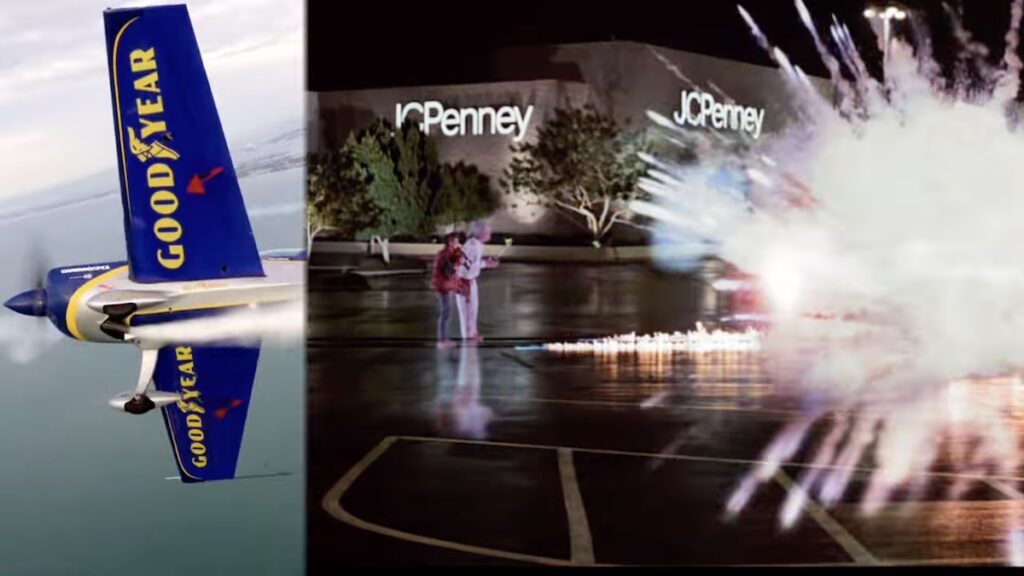 Screengrab from Goodyear's commercial celebrating its history