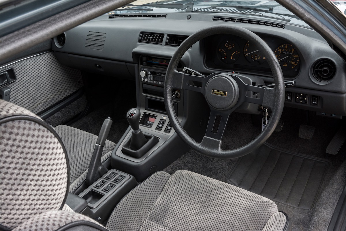 Interior of the Mazda RX-7 FB