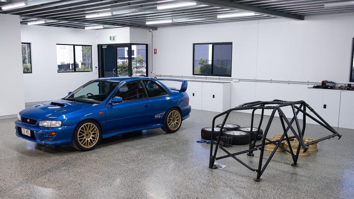 1998 Subaru Impreza WRX STi Version 5 with factory roll cage