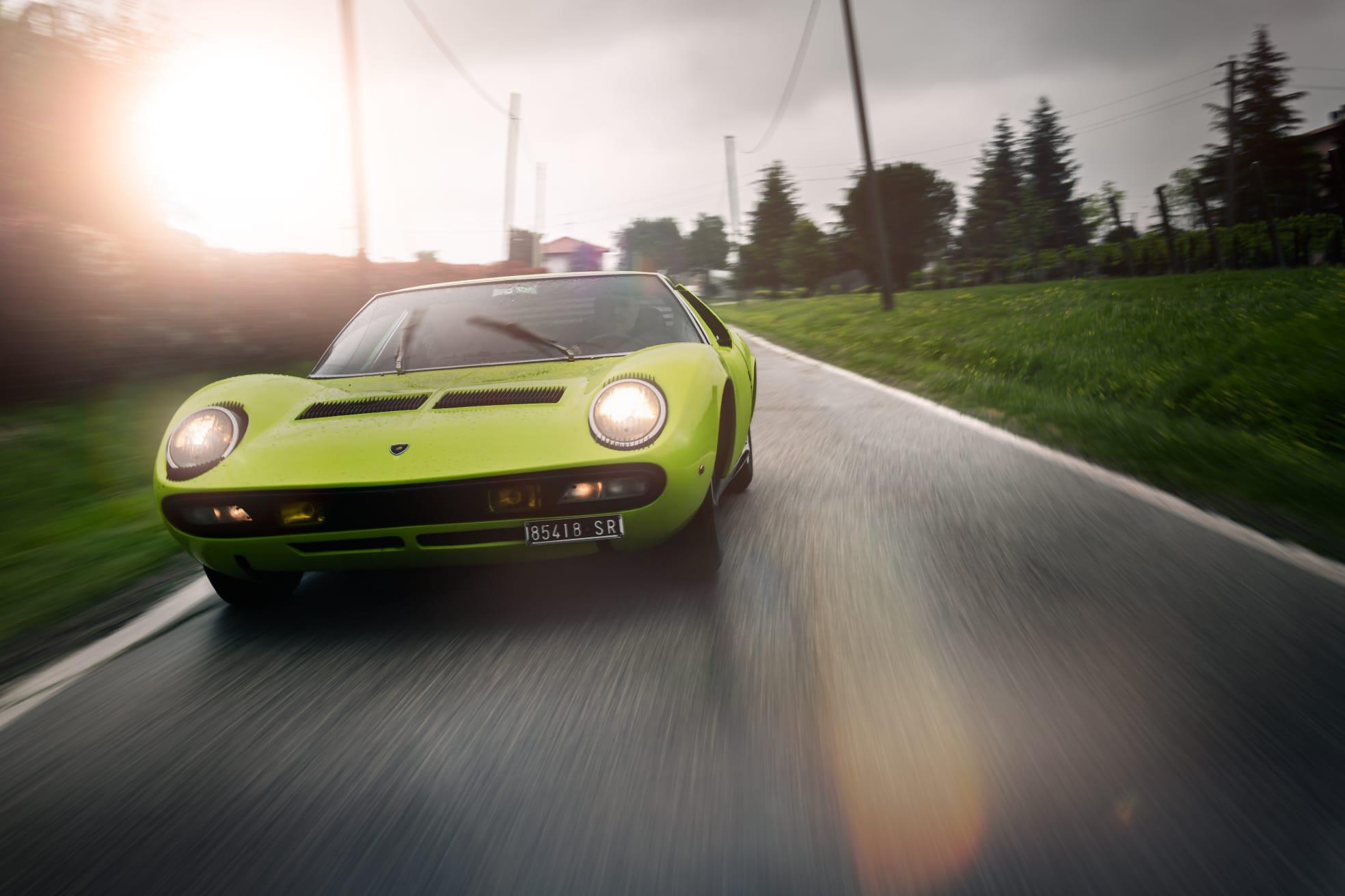 Lamborghini Miura in Verde Scandal green