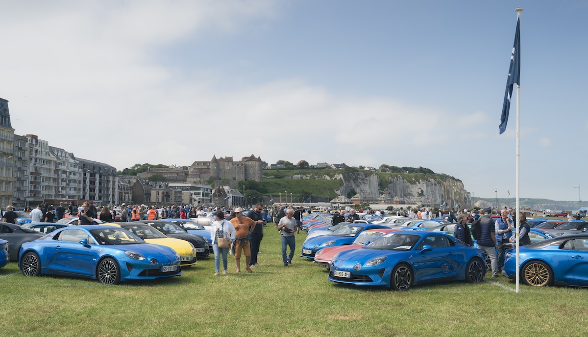 Alpine 70th anniversary celebration in Dieppe