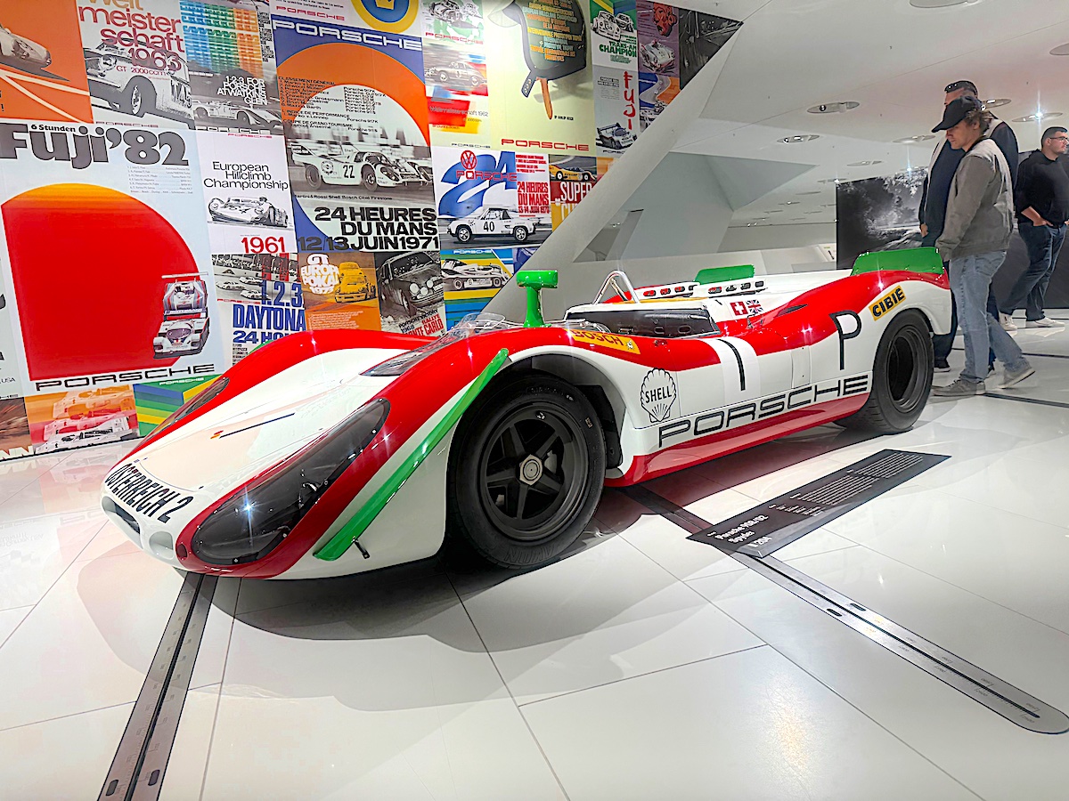 Porsche 908/02 Spyder at the Porsche Museum in Stuttgart