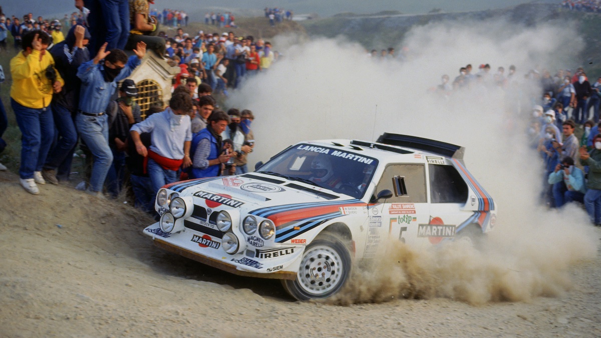 1986 Miki Biasion in the Group B Lancia Delta S4