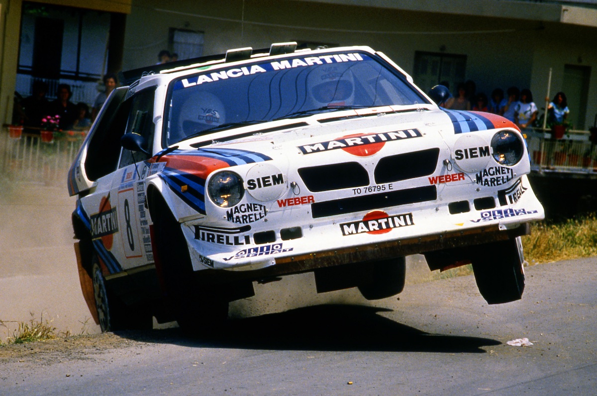 1986 Miki Biasion in the Group B Lancia Delta S4
