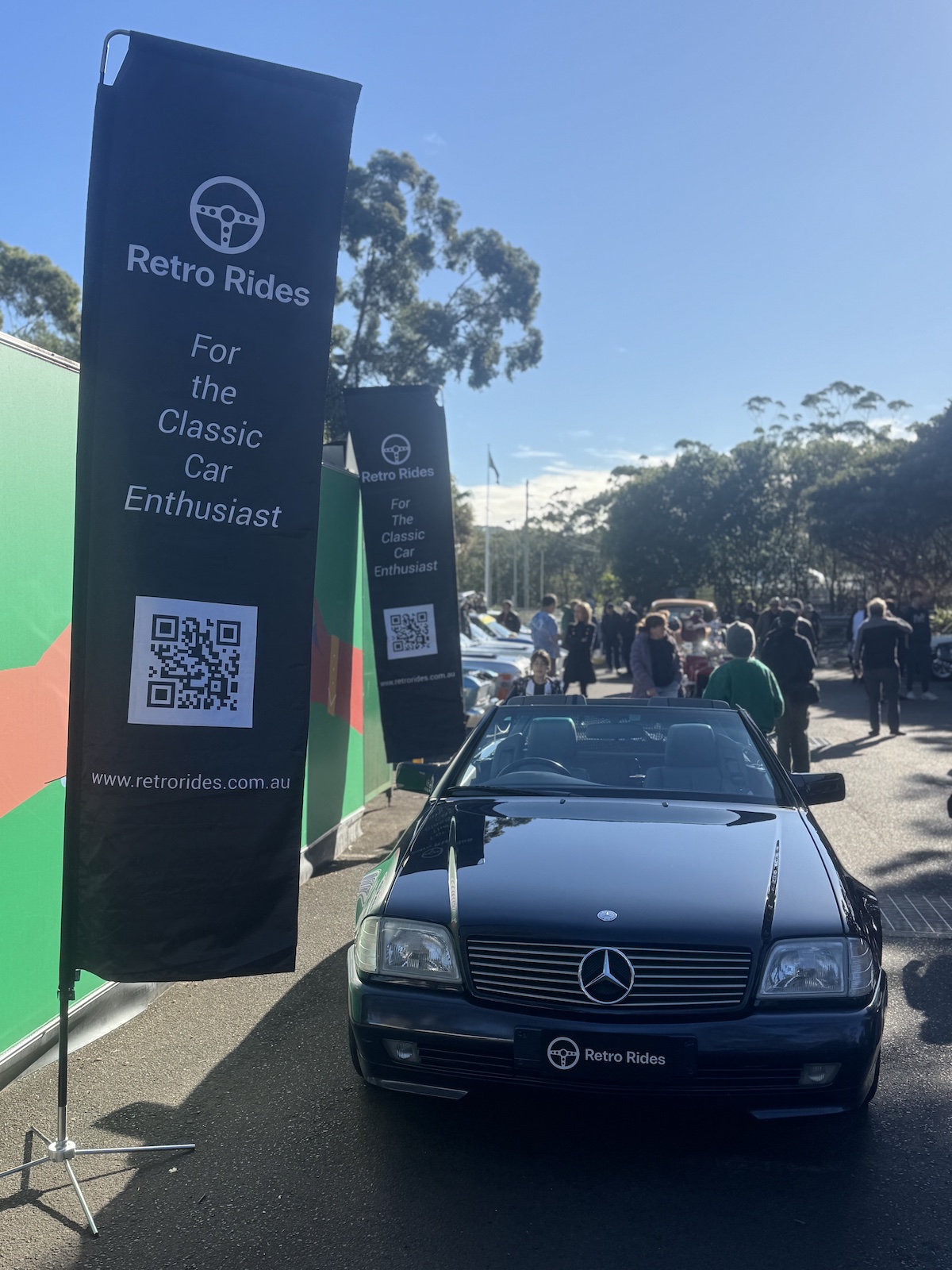 Retro Rides Mercedes at Northern Beaches Car and Bike Show