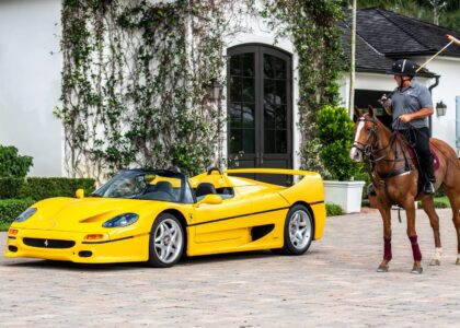 Ralph Lauren’s yellow Ferrari F50