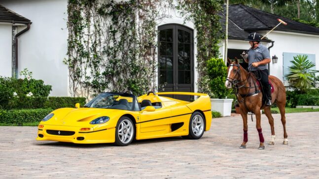 Ralph Lauren’s yellow Ferrari F50