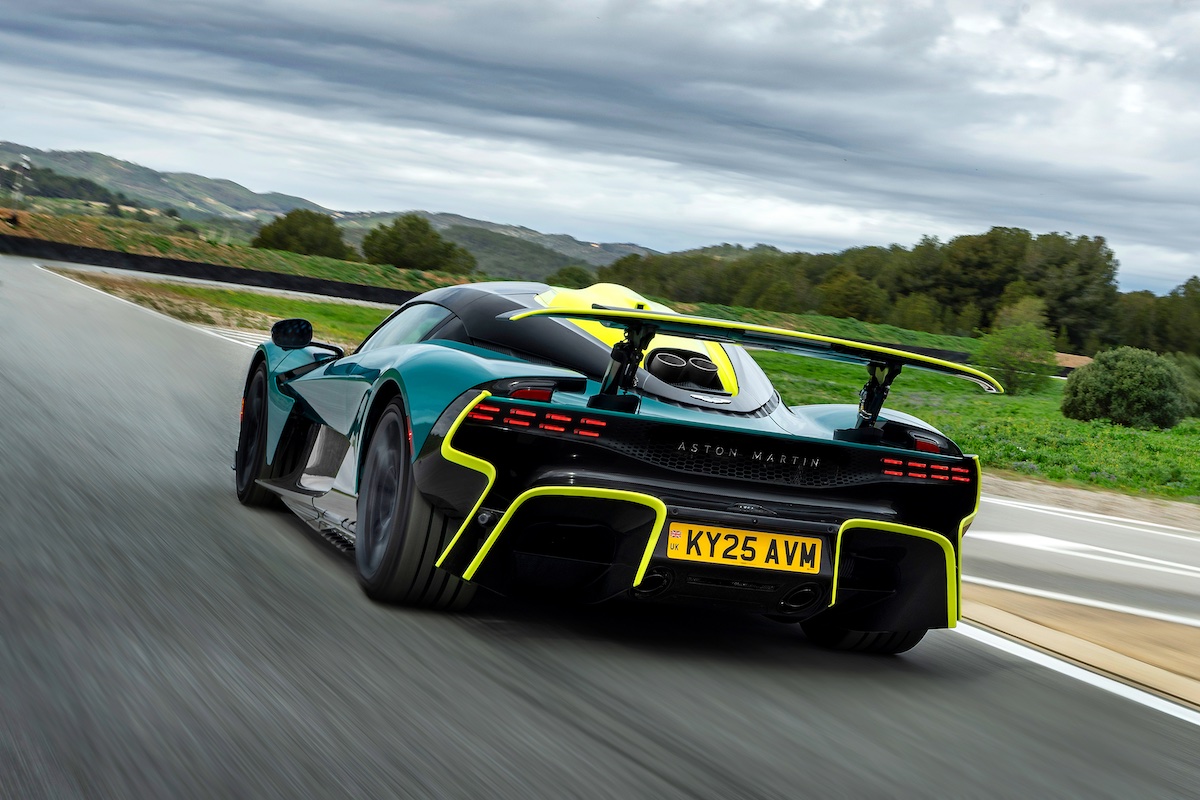 Aston Martin Valhalla driving on track