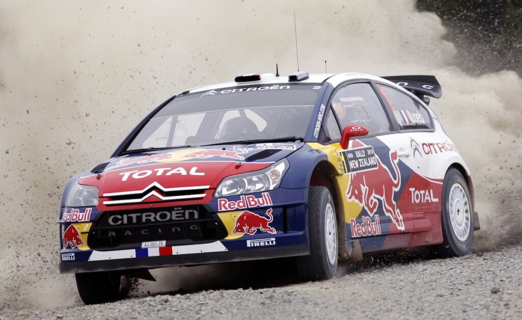 Sebastian Loeb driving the Citroen C4 WRC
