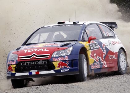 Sebastian Loeb driving the Citroen C4 WRC