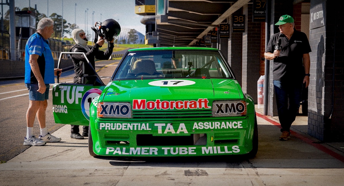 Dick Johnson’s 1983 Ford Falcon XE, better known as the Greens-Tuf car