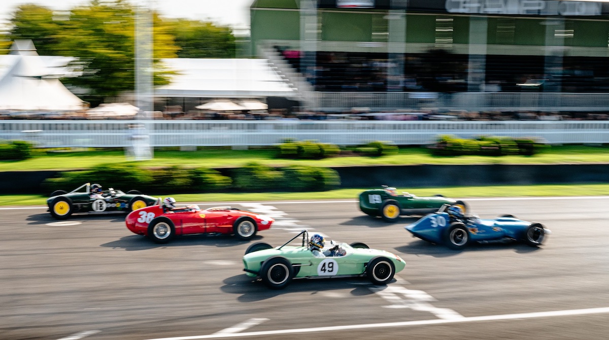 On-track action at the 2024 Goodwood Revival