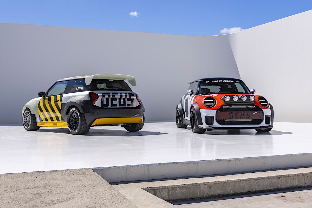 Two Mini JCW hot hatches designed in collaboration with Deus Ex Machina