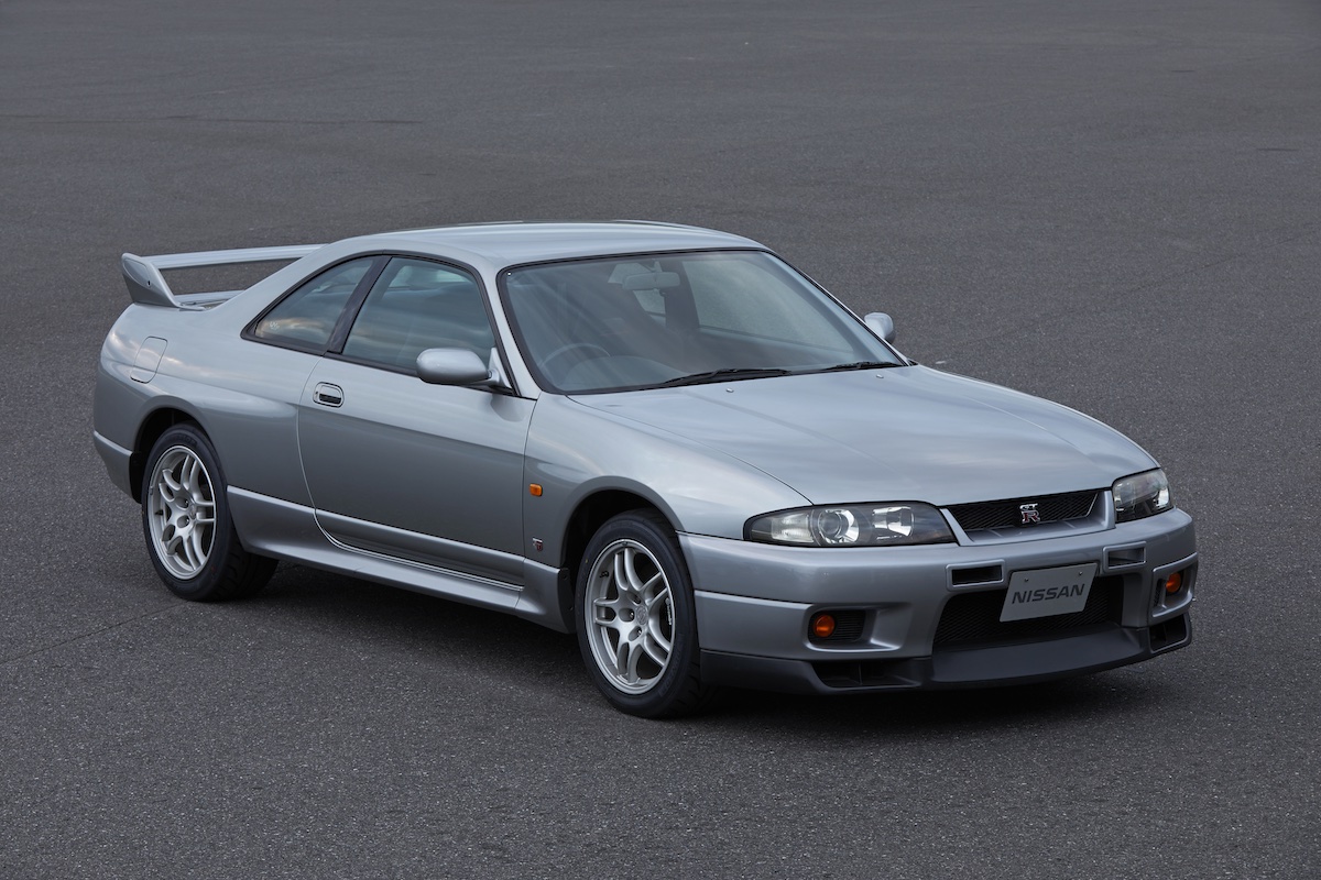 Silver Nissan Skyline GT-R R33