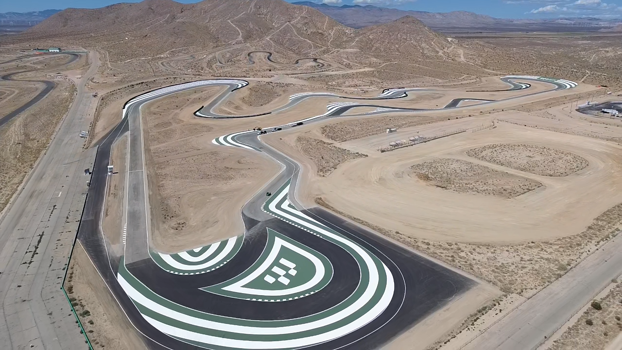 The ‘Streets of Willow Springs’ road course at Willow Springs International Raceway