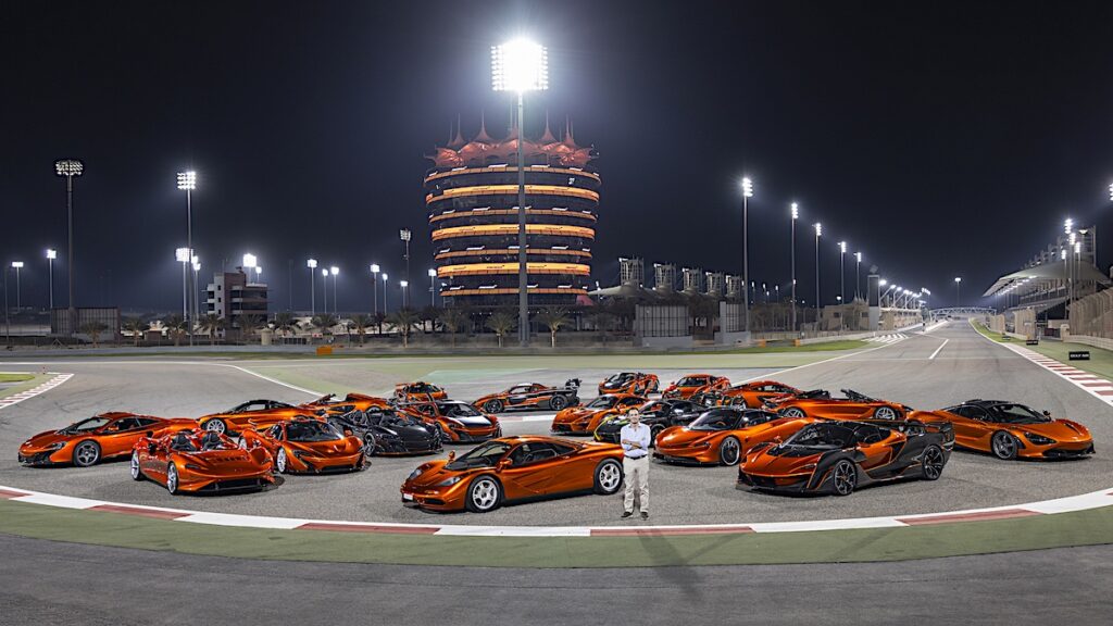 Tom Hartley Jnr with the Mansour Ojjeh McLaren Collection