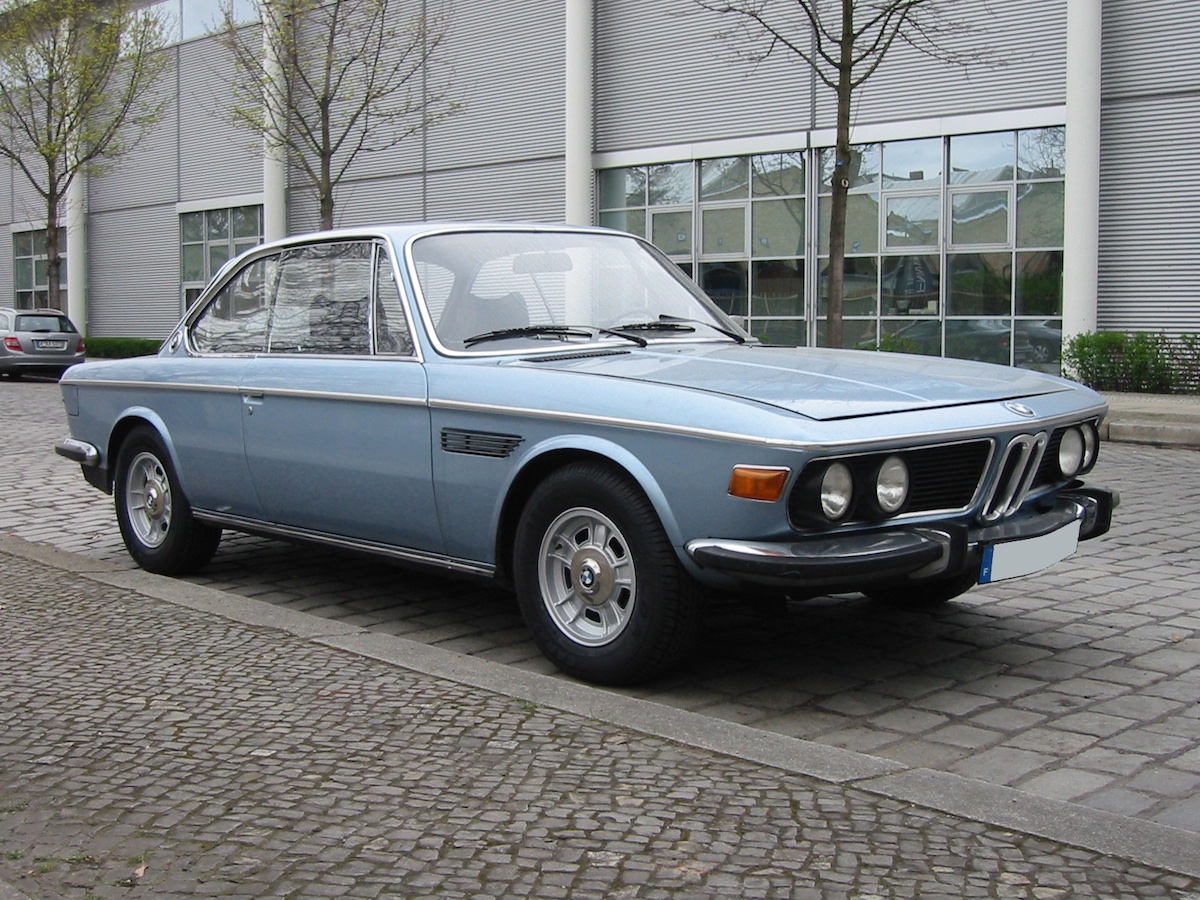 BMW 3.0 CS, spring 2010 near Meilenwerk Berlin, Germany.
