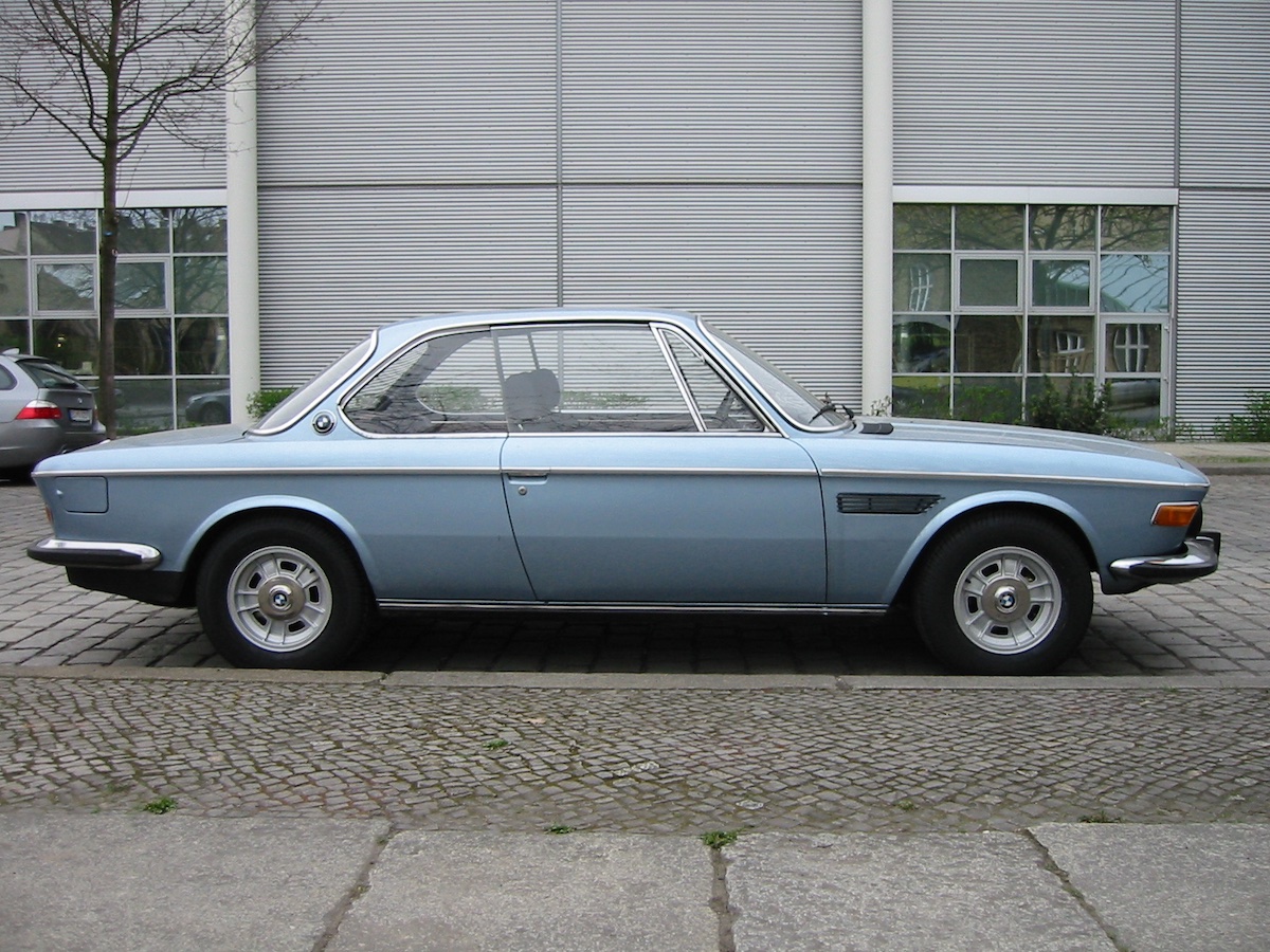 BMW 3.0 CS, spring 2010 near Meilenwerk Berlin, Germany.