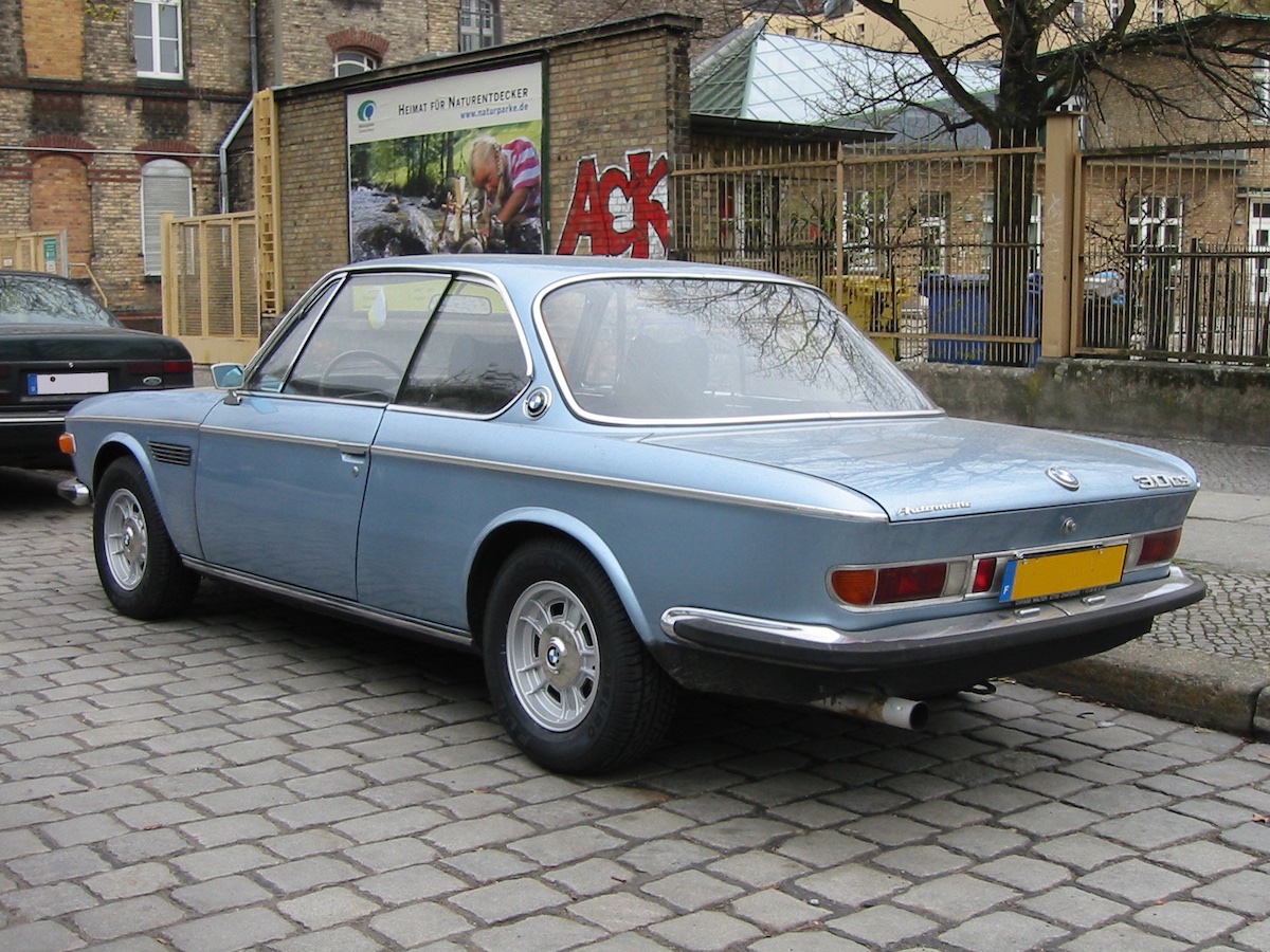 BMW 3.0 CS, spring 2010 near Meilenwerk Berlin, Germany.
