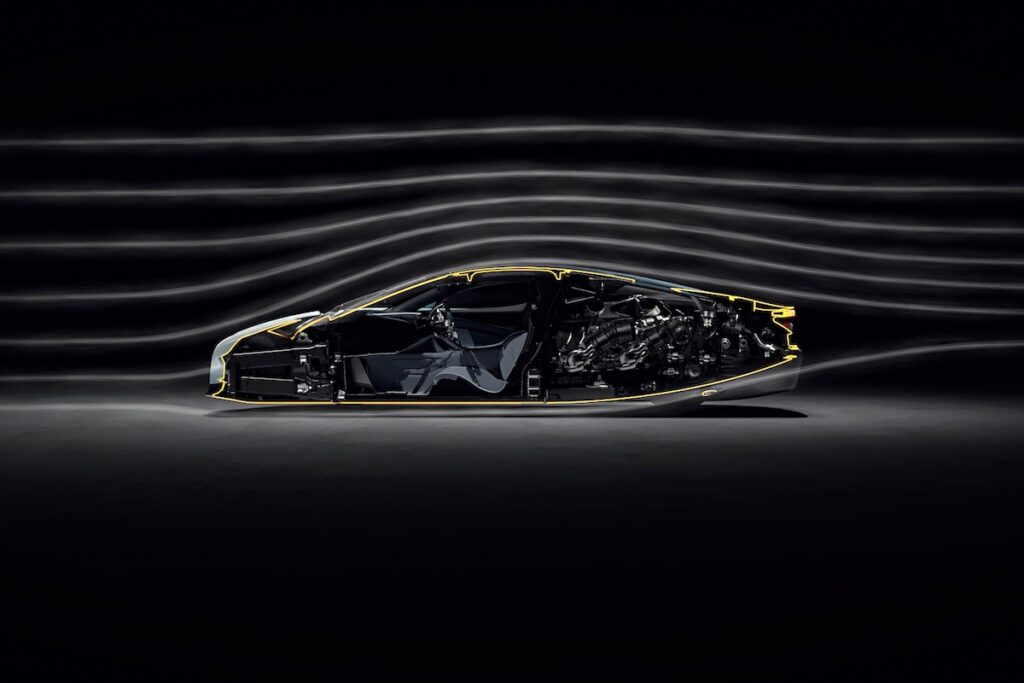 Bugatti Tourbillon chassis aerodynamics