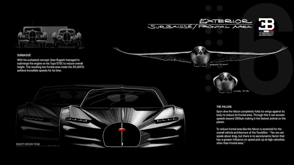 Bugatti Tourbillon design sketches