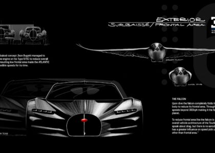 Bugatti Tourbillon design sketches