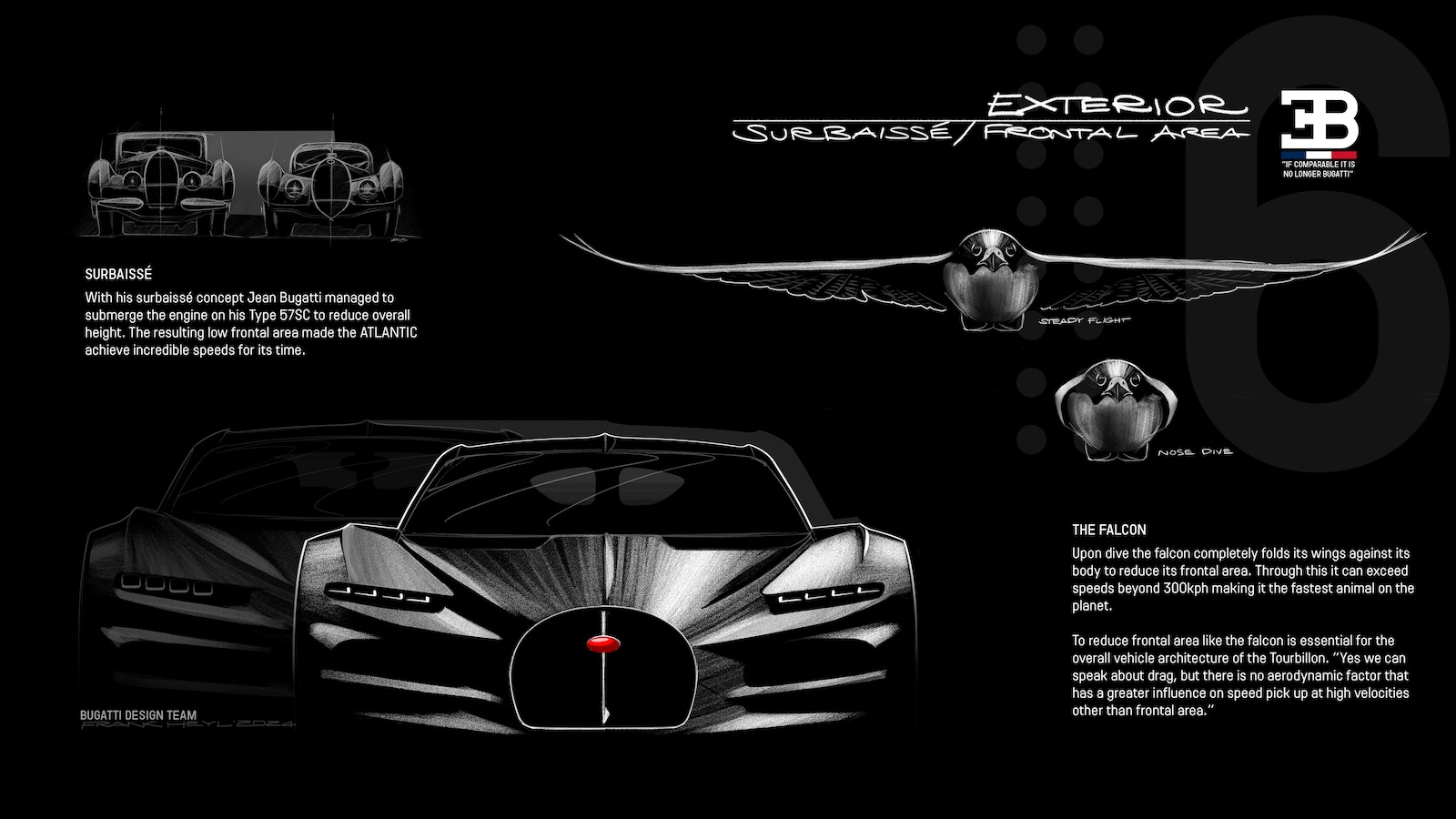 Bugatti Tourbillon design sketches