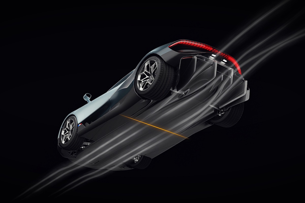 Bugatti Tourbillon diffuser design
