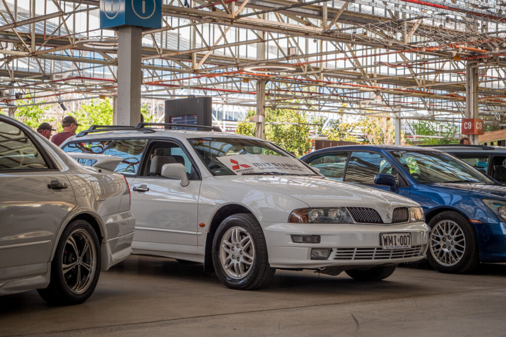 Mitsubishi Magnas on display at the former Mitsubishi Factory site in Tonsley Park, Adelaide