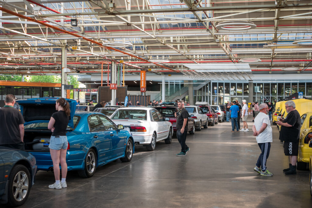 Mitsubishi Magnas on display at the former Mitsubishi Factory site in Tonsley Park, Adelaide