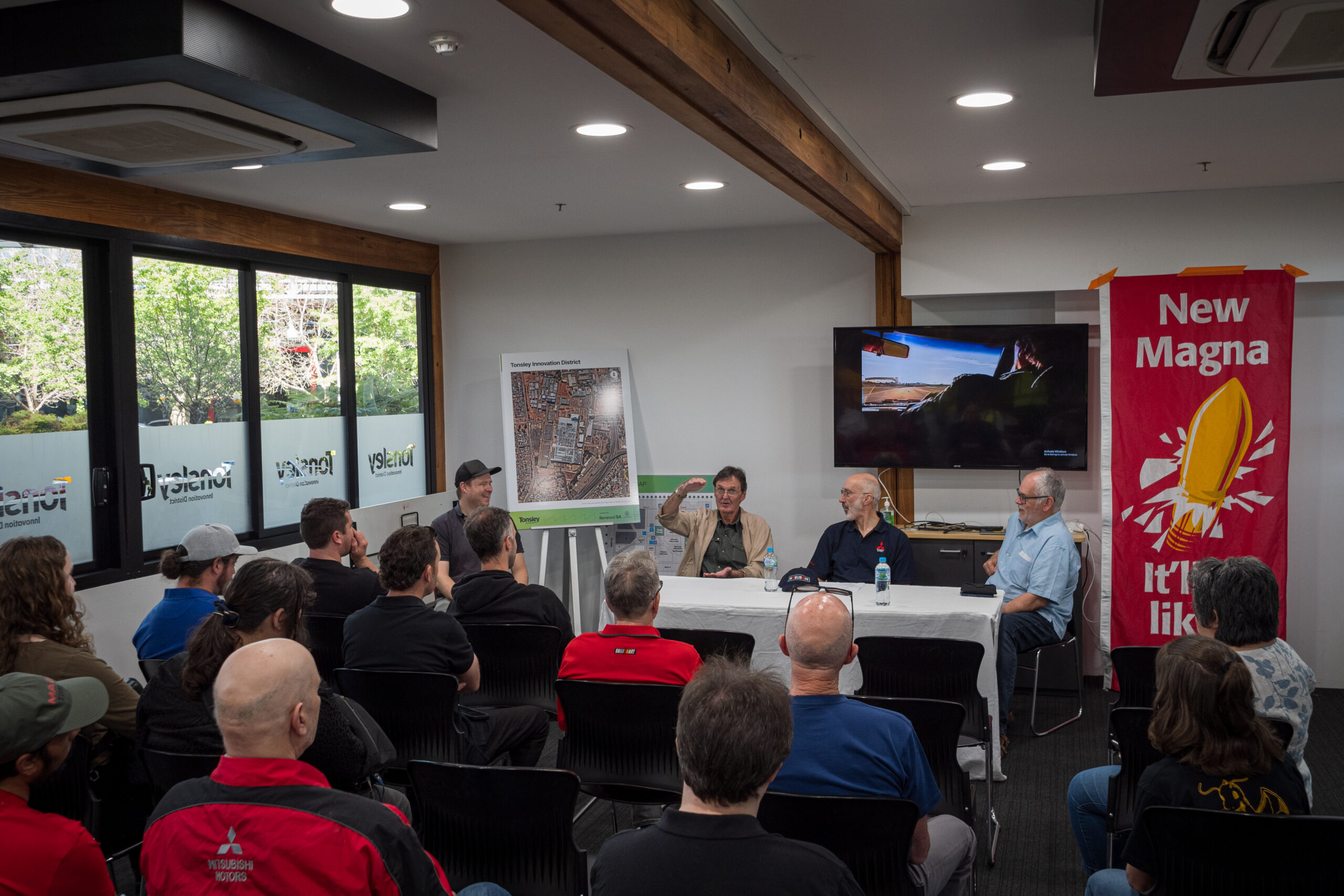 Former MMAL employees speaking at the Magna40 event