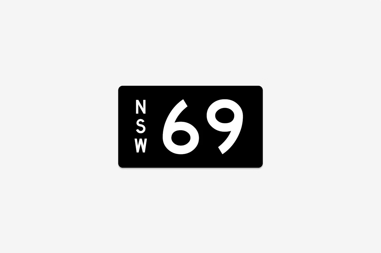 NSW heritage plate 69