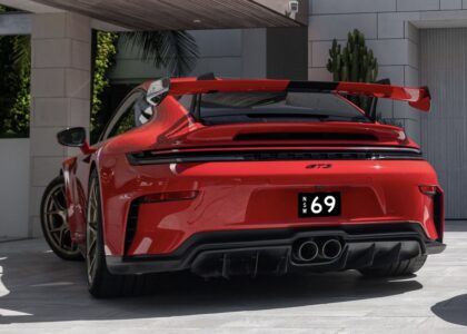 Porsche with NSW 69 number plate