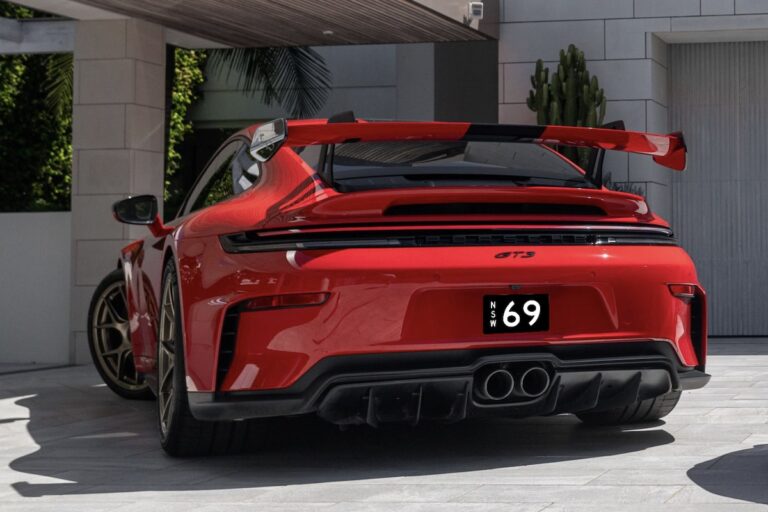 Porsche with NSW 69 number plate