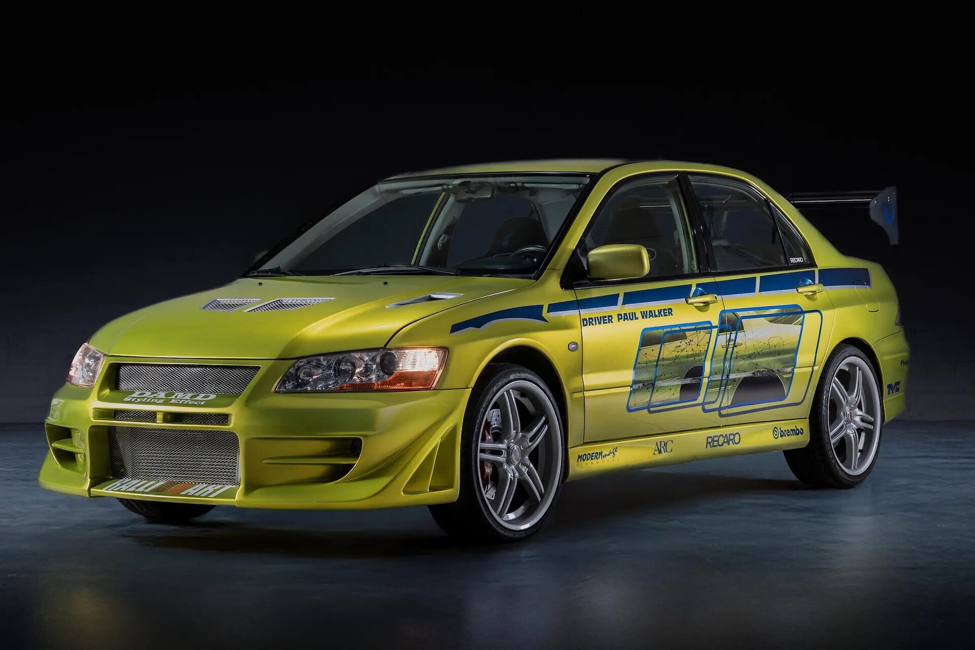 Screen used as Paul Walker's car in 2 Fast 2 Furious 2003 2001 Mitsubishi Lancer Evolution VII