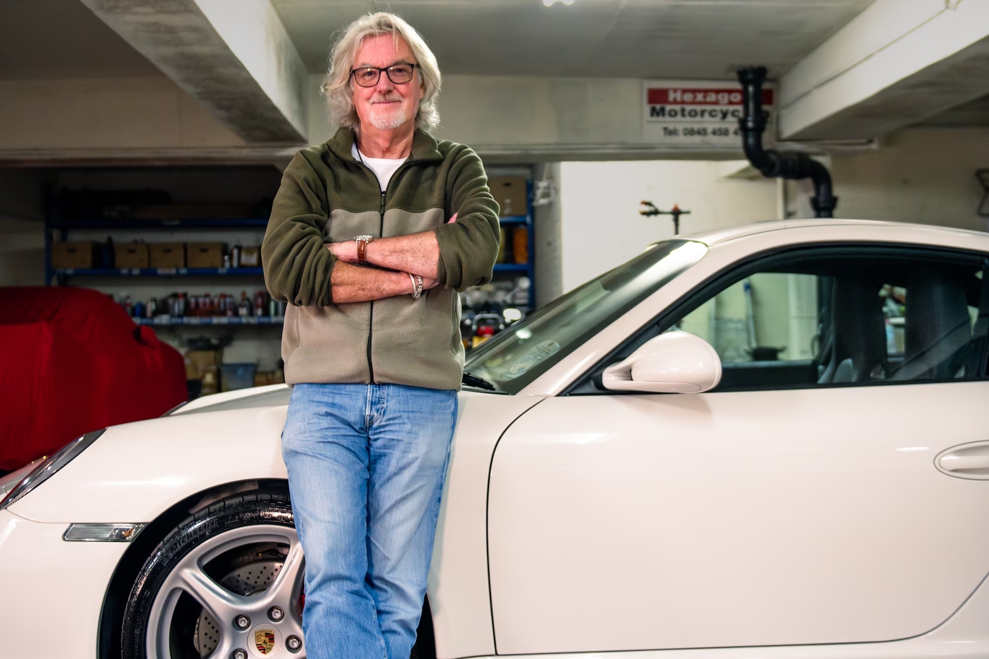 James May with his Porsche 911 Carrera S