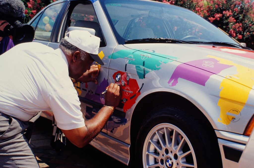 BMW Group Plant Spartanburg Third-generation BMW 3 Series (E36) with special livery for the Olympic Games in Atlanta, USA (1995)