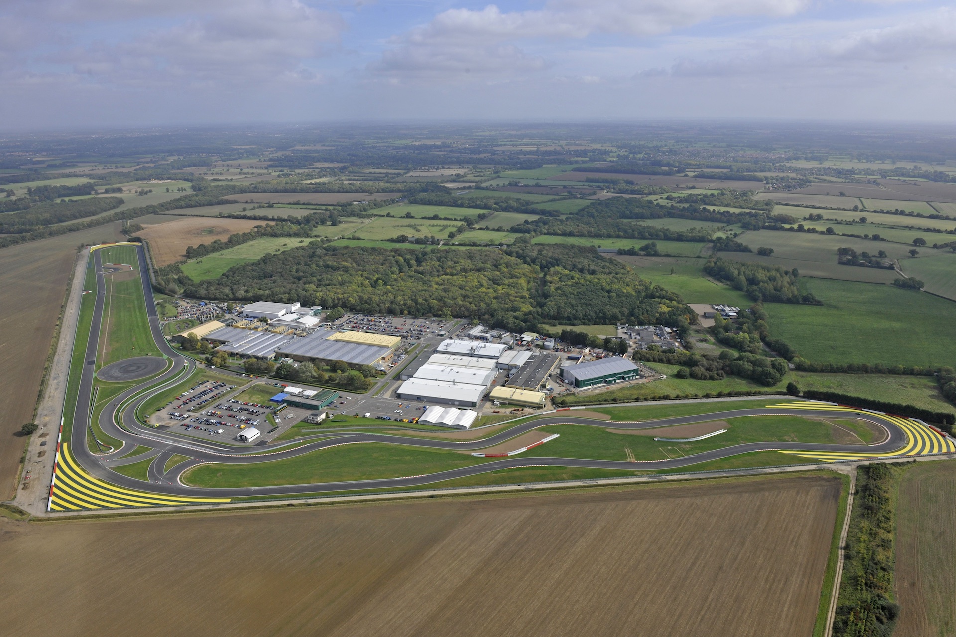 The Lotus headquarters and test track in Hethel