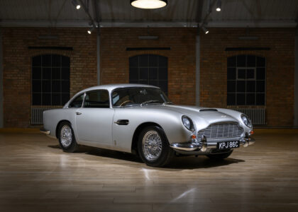 Mr and Mrs Williams' 1965 Aston Martin DB5 Vantage, post-restoration at Aston Martin Works