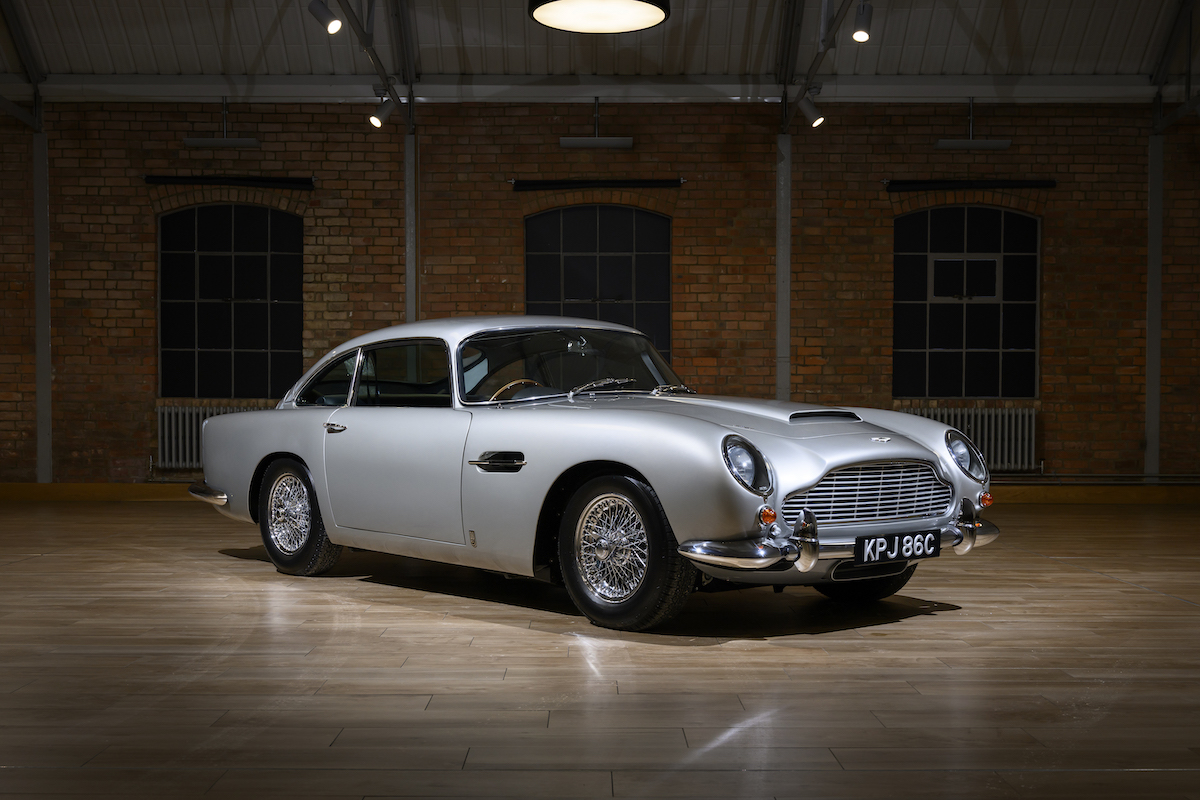 Mr and Mrs Williams' 1965 Aston Martin DB5 Vantage, post-restoration at Aston Martin Works