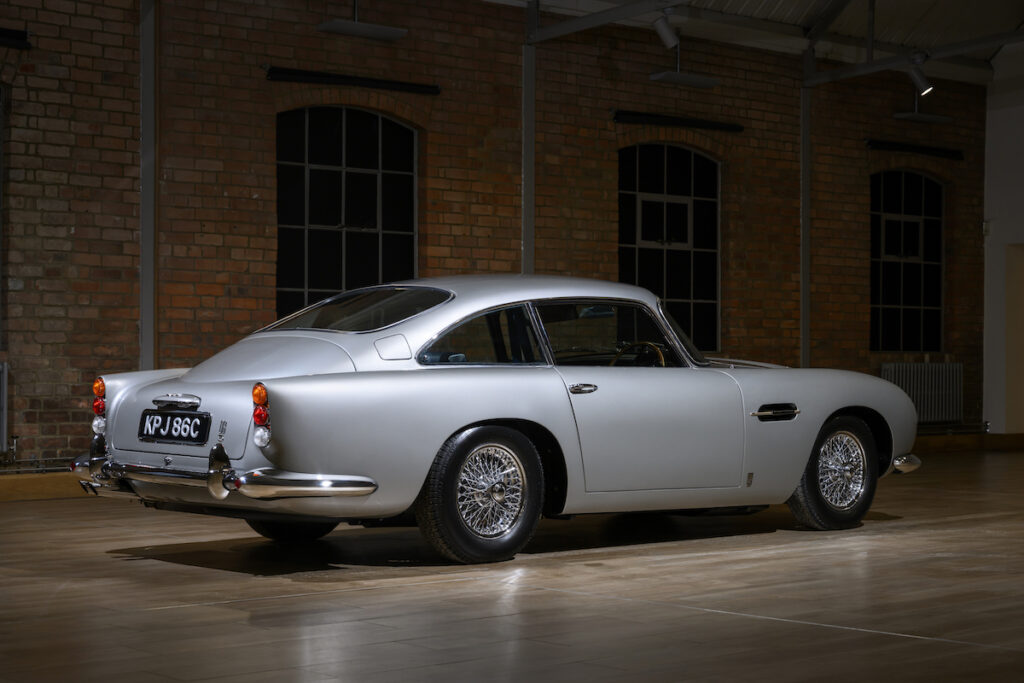 Mr and Mrs Williams' 1965 Aston Martin DB5 Vantage, post-restoration at Aston Martin Works