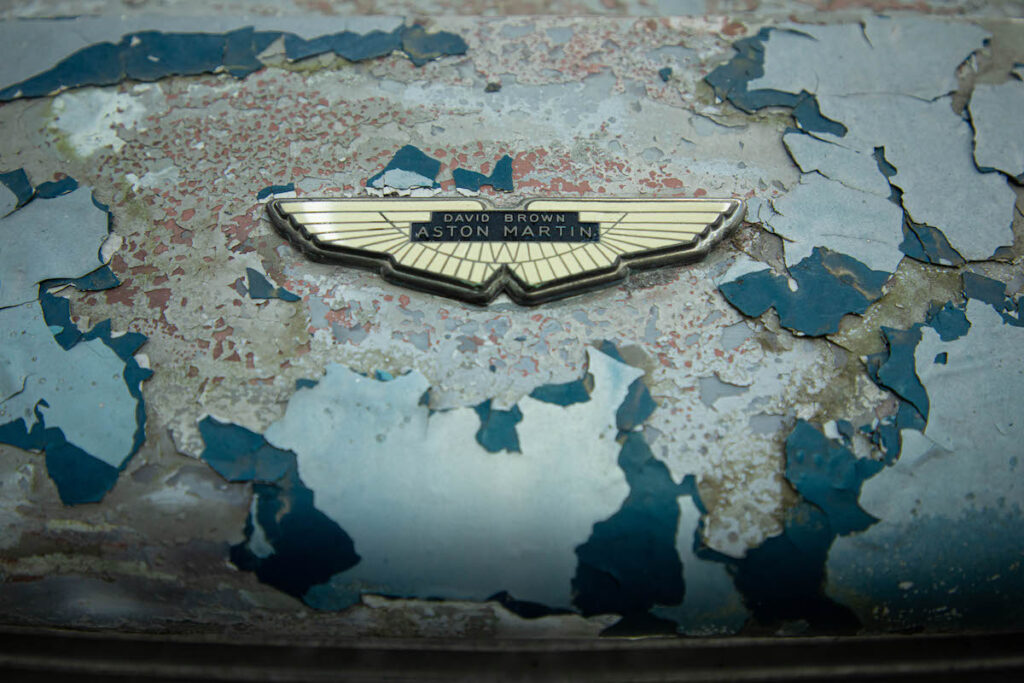 Mr and Mrs Williams' 1965 DB5 Vantage pre-restoration in 2022