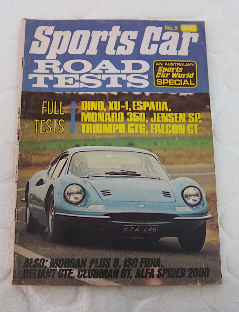 Ferrari 246 Dino on the cover of Sports Car World