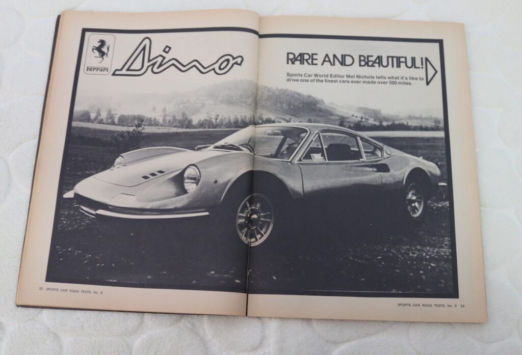 Ferrari 246 Dino pictured in Sports Car World magazine