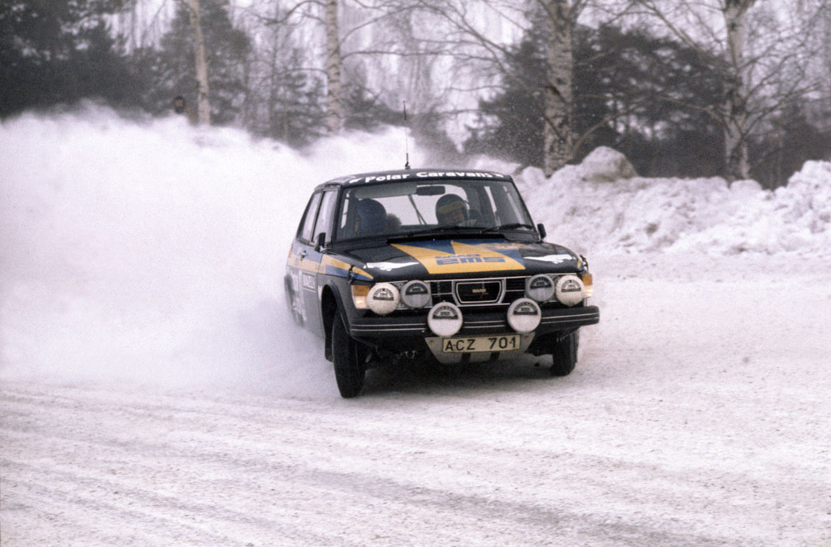 Saab 99 Turbo rally car
