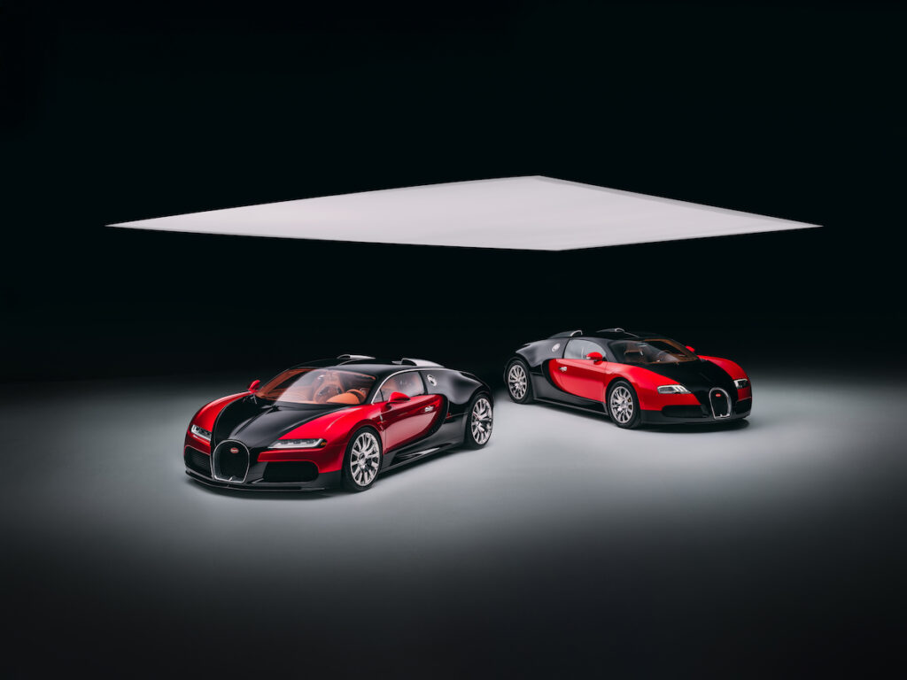 Bugatti Veyron F.K.P. Hommage and original Veyron