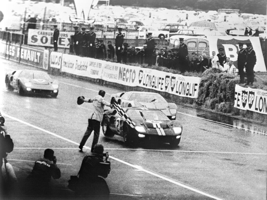 1966 Le Mans Ford GT40 1-2-3 finish