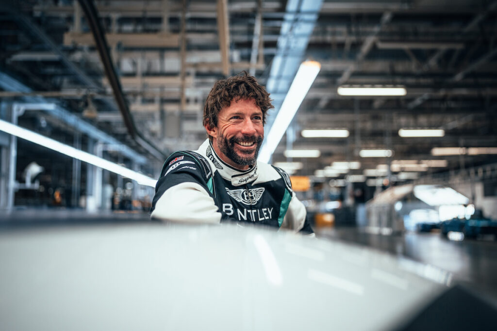 Travis Pastrana with the Bentley Supersports